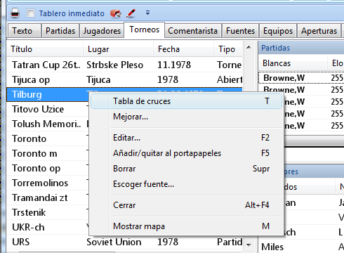tabladecruces