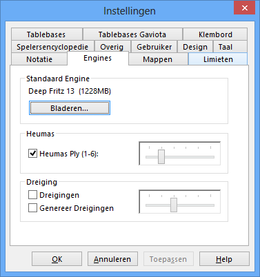 instellingenengine