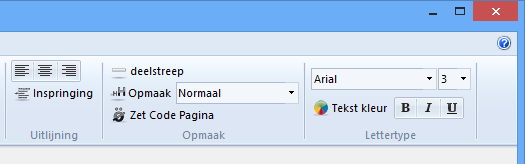 tekstopmaak