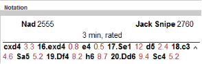 Elo in Notation