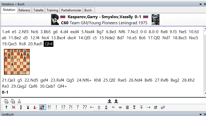 Diagramm in Notation