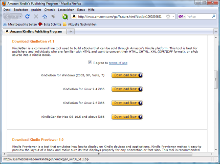 Amazon Webseite