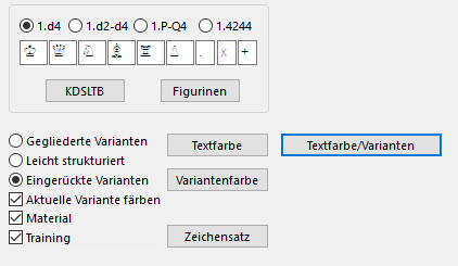 Einstelldialog