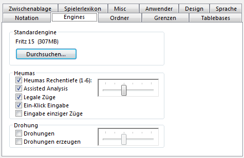 Analysis einschalten