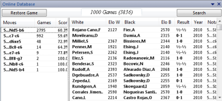 chessbase online database annotated