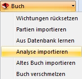 Analyse importieren