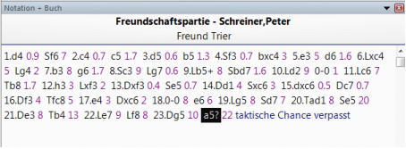 Kennung in Notation