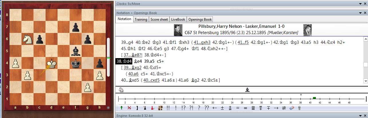 The “Compare” chess analysis function in Fritz 13