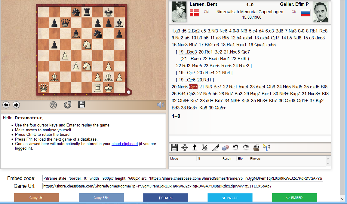 The “Compare” chess analysis function in Fritz 13