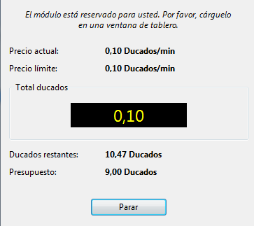 connection window is displayed