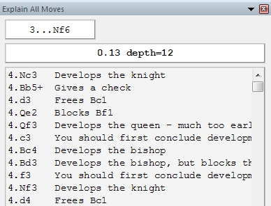 List with all possible moves List with all possible moves