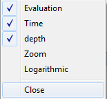 Context menu Context menu