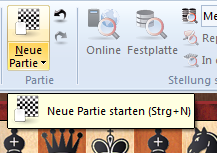Neue Partie vom Brettfenster starten