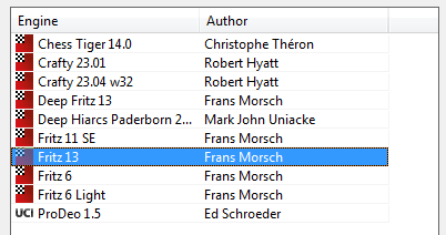 UCI Chess Engine Configuration Parameters