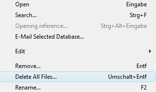 Delete all Files