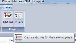 Dossier from Player Encyclopedia