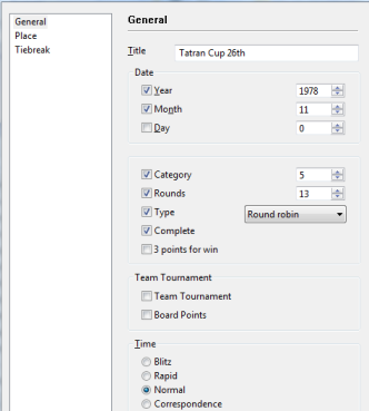 Tournament Data