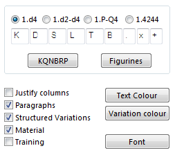 Notation settings