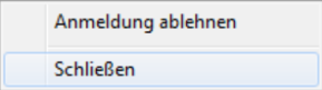 Turnier abschließen (Kontextmenü)