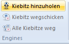 Kibitz einschalten