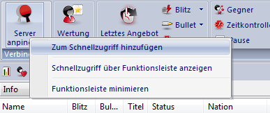 Bevorzugte Funktionen aufnehmen