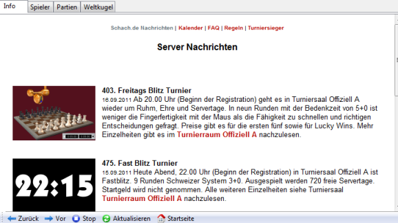 Turniere auf Schach.de