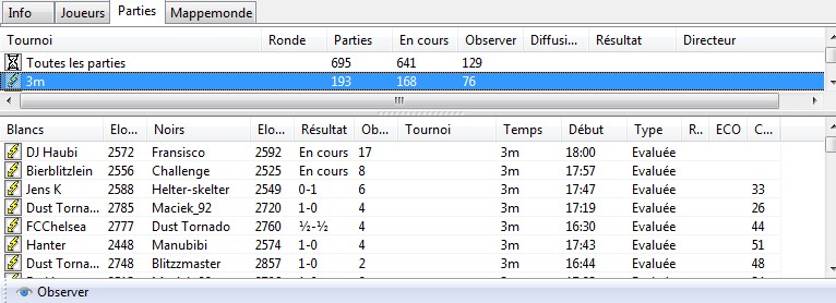 regarder partie