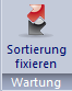 Sortierung über den Ribbon fixieren