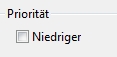 Priorität festlegen