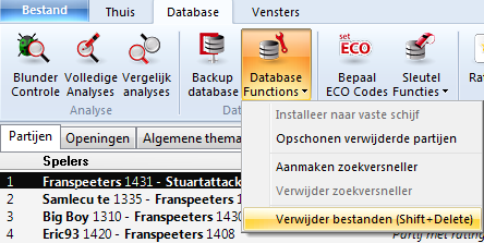 verwijderendatabase