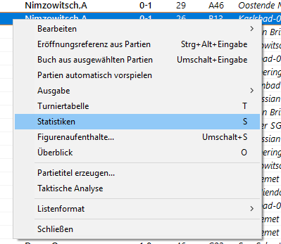 Statistik abrufen