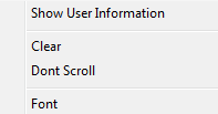 Context menu Chat