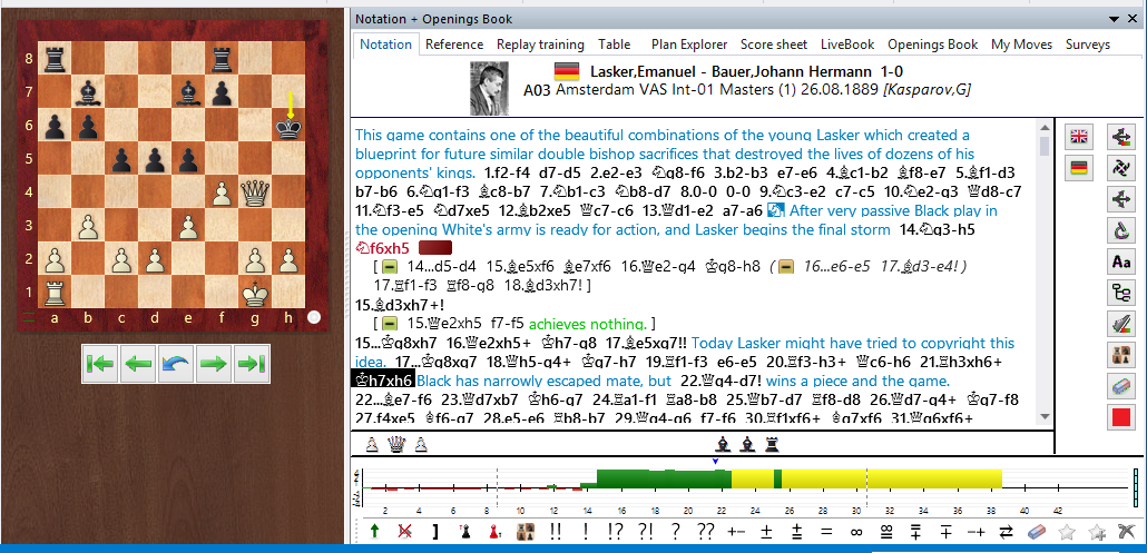 Annotating in ChessBase: Arrows and highlighted squares