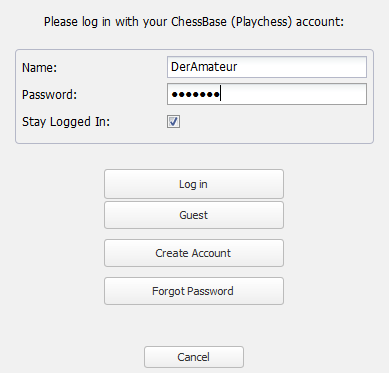 Login Dialog